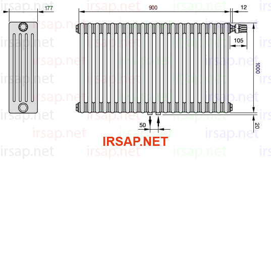 Радиатор IRSAP Tesi 51000/20 T52 CL 01